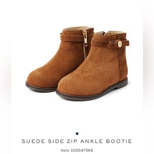 Janie and Jack Suede Side Zip Bootie